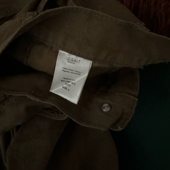 John Galt Brandy Melville Olive Low Rise Utility Pants cargo s - Picture 5 of 7